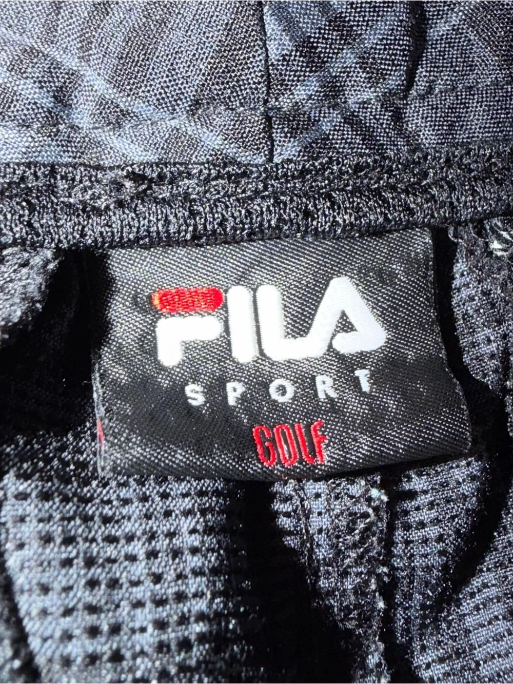 Fila golf Men's size 32 shorts Black and Gray Plaid Flat‎ Front Shorts